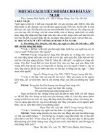 Một số CÁCH VIẾT mở bài CHO bài văn Nghị luận xã hội