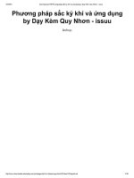 Luận văn Phương pháp sắc ký khí và ứng dụng