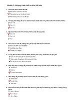 Đáp án phần 5  tin học powerpointl2010  ôn thi công chức hải phòng 2016