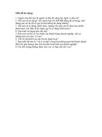 Mẫu đề thi tín dụng 