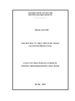 Thu hút đầu tư trực tiếp từ nước ngoài tại thành phố đà nẵng 