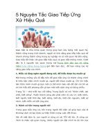 5 nguyên tắc giao tiếp ứng xử hiệu quả 
