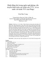 Hành động hỏi trong ngôn ngữ phỏng vấn truyền hình (trên các kênh của VTV, có so sánh với kênh TV5 của Pháp)