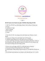 Đề thi chuyên viên thanh toán quốc tế SHB đà nẵng