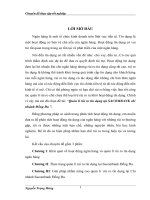 Luận văn quản lý rủi ro tín dụng tại ngân hàng NHTMCP sài gòn thương tín SACOMBANK chi nhánh đống đa 