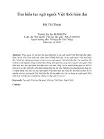 Tìm hiểu tục ngữ người Việt thời hiện đại