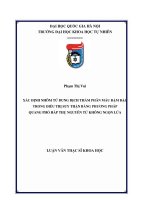 Xác định nhôm từ dung dịch thẩm phân máu đậm đặc trong điều trị suy thận bằng phương pháp quang phổ hấp thụ nguyên tử không ngọn lửa 