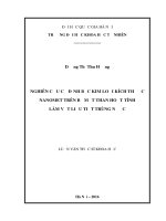 Nghiên cứu cố định bạc kim loại kích thước nanomet trên bề mặt than hoạt tính làm vật liệu tiệt trùng nước 