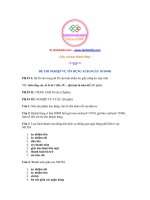 Đè thi nghiệp vụ tín dụng ACB 