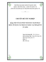Luận văn Một số giải pháp nhằm đẩy mạnh hoạt động tín dụng tài trợ xuất nhập khẩu tại ngân hàng NHNoPTNT (AgriBank) Từ Liêm