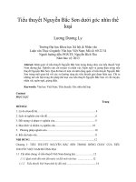 Tiểu thuyết Nguyễn Bắc Sơn dưới góc nhìn thể loại