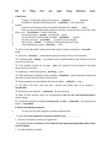 Đề thi tiếng anh vào ngân hàng maritime bank 