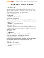 Giáo án mầm non đề tài: Vườn trường mùa thu