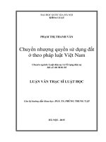 Chuyển nhượng quyền sử dụng đất ở theo pháp luật việt nam 