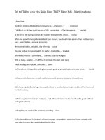 Đề thi tiếng anh vào ngân hàng TMCP hàng hải 