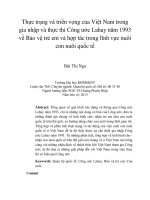 Thực trạng và triển vọng của Việt Nam trong  gia nhập và thực thi Công ước Lahay năm 1993 về Bảo vệ trẻ em và hợp tác trong lĩnh vực nuôi con nuôi quốc tế