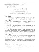 đề thi công chức tư pháp bản gốc