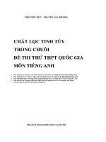 NEW HOT 2016 chắt lọc tinh túy trong chuỗi đề thi thử thpt quốc gia môn tiếng anh lovebook