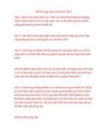 Đề thi công chức thuế năm 2012 