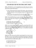 CÂU hỏi bài tập ôn THI CÔNG CHỨC THUẾ  