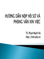 Hướng dẫn nộp hồ sơ xin và phỏng vấn ts phạm mạnh hà