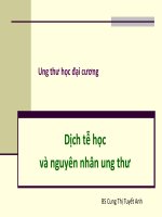 DICH TE HOC VA NGUYEN NHAN UNG THU