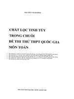 chắt lọc tinh túy trong chuỗi đề thi thử thpt quốc gia môn toán lovebook