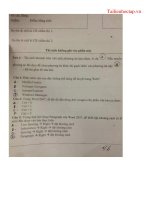 Đề thi tin học công chức ngành thuế 2014 