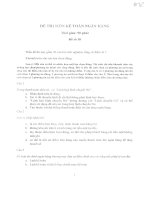 Đề thi môn kế toán ngân hàng 