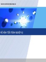 Phân tích thiết kế hệ thống thông tin chương 3 mô hình tiến trình nghiệp vụ