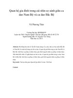 Quan hệ gia đình trong cái nhìn so sánh giữa ca dao Nam Bộ và ca dao Bắc Bộ