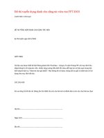 Đề thi tuyển dụng dành cho cộng tác viên vào FPT 2003 