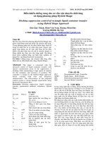 Điều khiển chống rung cho cơ cấu vận chuyển chất lỏng sử dụng phương pháp Hybrid Shape