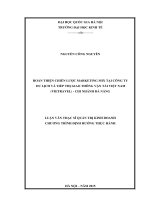 Hoàn thiện chiến lược marketing mix tại công ty du lịch và tiếp thị giao thông vận tải việt nam (vietravel)   chi nhánh đà nẵng 