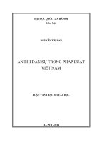 Án phí dân sự trong pháp luật việt nam 