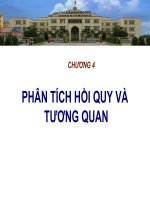 Chương 4 phân tích hồi quy và tương quan