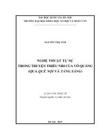 Nghệ thuật tự sự trong truyện thiếu nhi của võ quảng (qua quê nội và tảng sáng) 