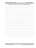 Đồ án tốt nghiệp Phần chung: Thiết kế sơ bộ mỏ khai thác đá Đức CườngTỉnh Kon Tum. Phần chuyên đề:Xác định những thông số nổ mìn hợp lý cho khai thác Đức Cường.