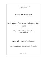 DI sản THỜ CÚNG THEO PHÁP LUẬT VIỆT NAM 