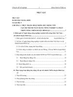 Luận văn tăng cường huy động vốn tại ngân hàng NHNoPTNT (agribank) huyện bình lục   hà nam 