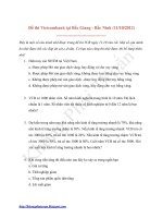 Đề thi vào ngân hàng VCB tại bắc giang 