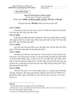 đề thi công chức văn hóa bản gốc