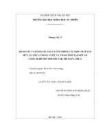 Khảo sát và đánh giá nguy cơ ô nhiễm các hợp chất flo hữu cơ (PFCs) trong nước và trầm tích tại một số làng nghề dệt nhuộm, tái chế giấy, nhựa 