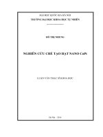 Nghiên cứu chế tạo hạt nano copt 