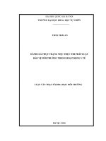 Đánh giá thực trạng việc thực thi pháp luật bảo vệ môi trường trong hoạt động y tế 