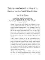 Thời gian trong Âm thanh và cuồng nộ và Absalom, Absalom của William Faulkner