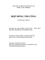 Mẫu hợp đồng thi công xây dựng công trình