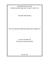 Bảo vệ chủ quyền biển đảo trên báo in hiện nay 