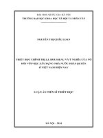 Triết học chính trị j j  rousseau và ý nghĩa của nó đối với việc xây dựng nhà nước pháp quyền ở việt nam hiện nay 