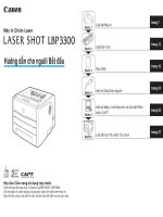 Hướng dẫn sử dụng máy in  cannon LBP 3300 (phần 1)